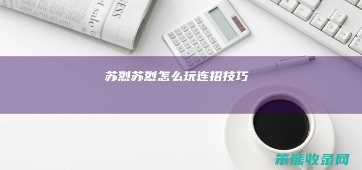 苏烈 苏烈怎么玩连招技巧