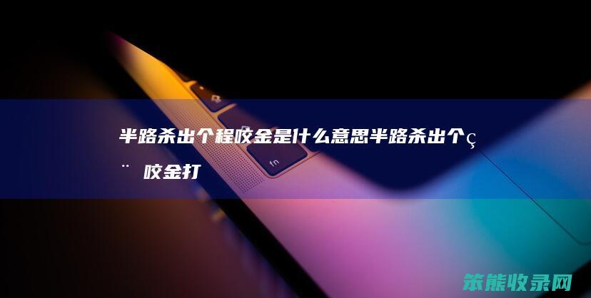 半路杀出个程咬金是什么意思 半路杀出个程咬金打一成语