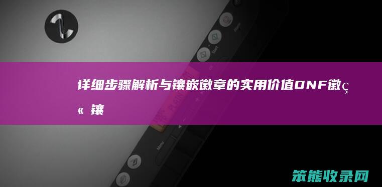 详细步骤解析与镶嵌徽章的实用价值 DNF徽章镶嵌全攻略