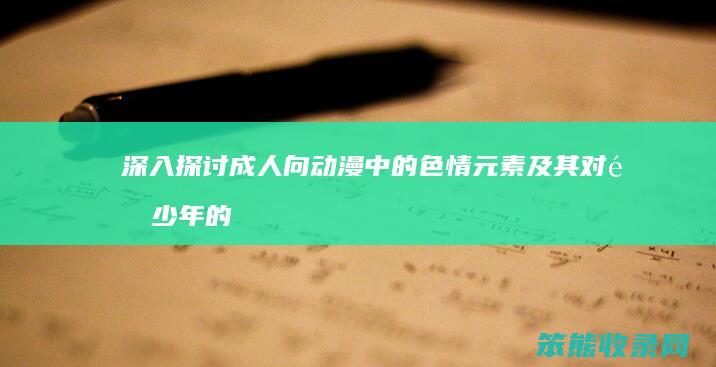 深入探讨 成人向动漫中的色情元素及其对青少年的影响