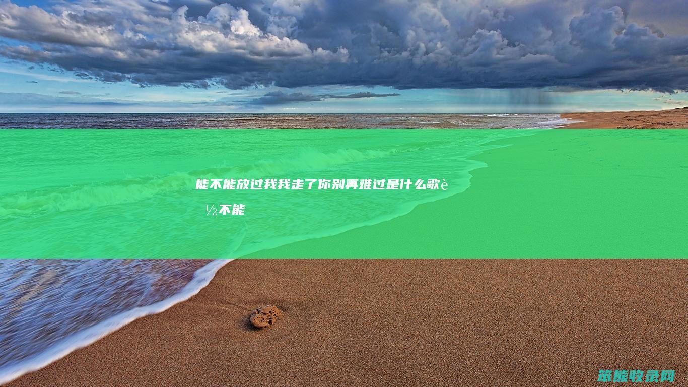 能不能放过我我走了你别再难过是什么歌（能不能放下我我走了你别再难过）