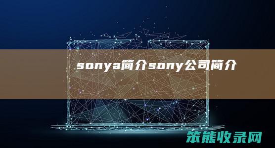 sonya简介（sony公司简介）