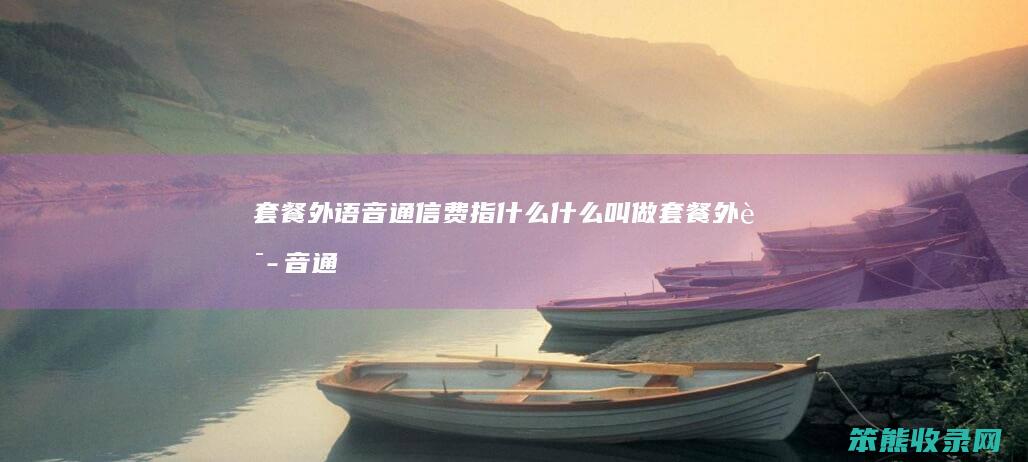 套餐外语音通信费指叫做套餐外语音通