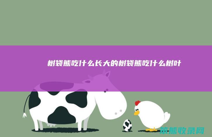 树袋熊吃长大的树袋熊吃树叶