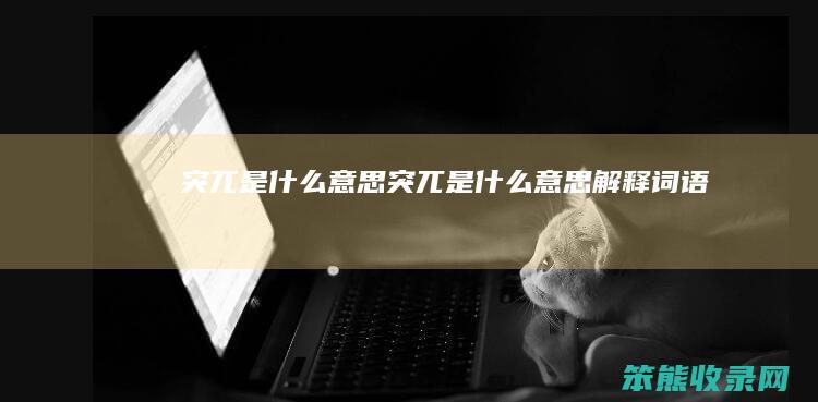 突兀突兀词语