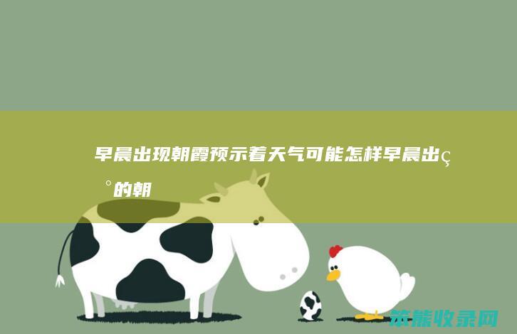 早晨出现朝霞预示着天气可能怎样早晨出现的朝