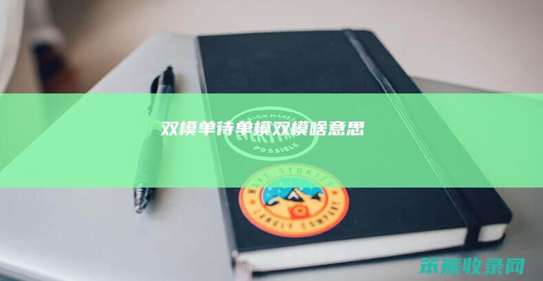 双模单待单模双模啥