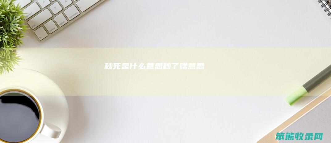 秒死秒了啥