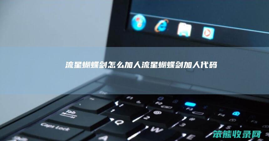 流星蝴蝶剑加人流星蝴蝶剑加人代码