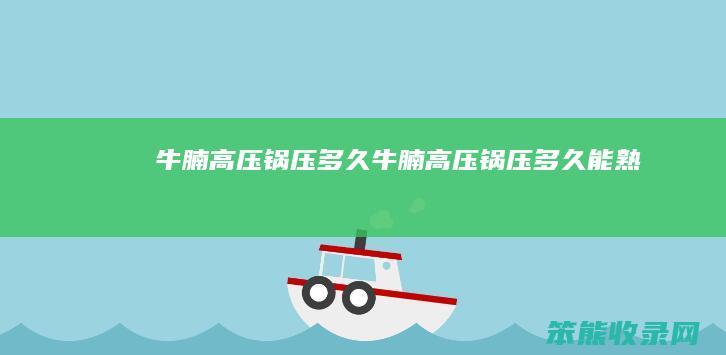 牛腩高压锅压多久牛腩高压锅压多久能熟