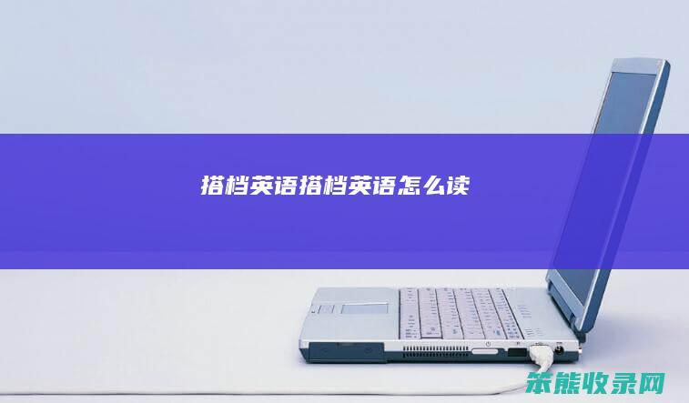 搭档英语（搭档英语怎么读）