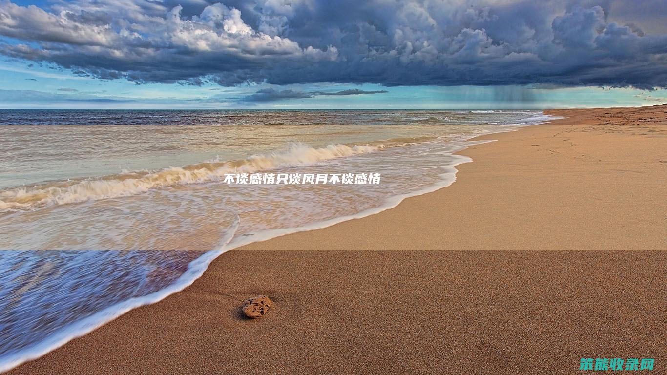 不谈感情只谈风月不谈感情