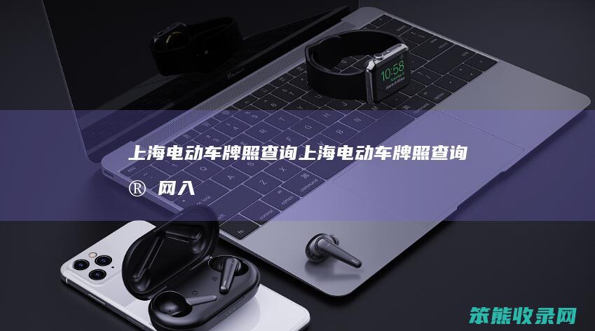 上海电动车牌照上海电动车牌照官网入