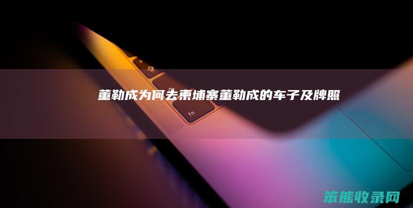 董勒成去柬埔寨董勒成的车子及牌照
