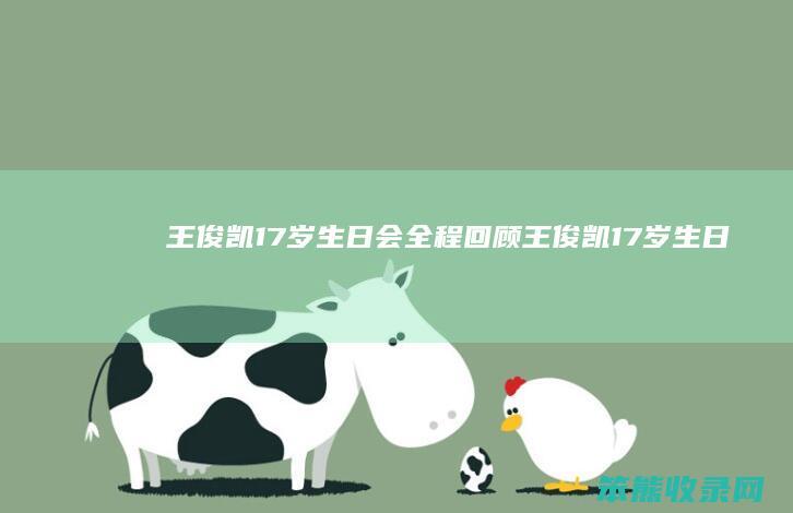 王俊凯17岁会全程回顾王俊凯17岁