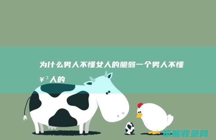 为什么男人不懂女人的脆弱（一个男人不懂女人的脆弱是什么歌）