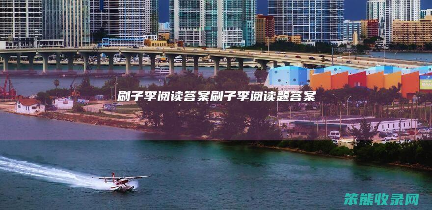 刷子李答案刷子李题答案