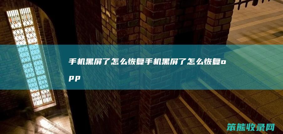 手机黑屏了恢复手机黑屏了恢复opp