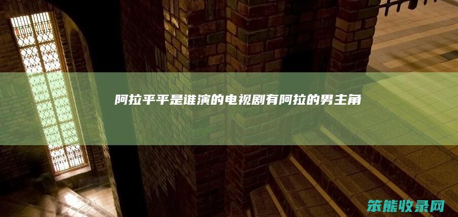 阿拉平平是谁演的（电视剧有阿拉的男主角）