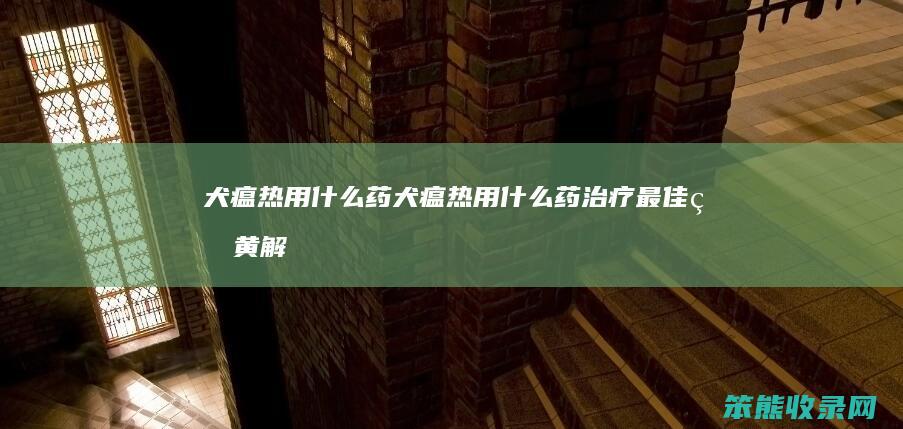 犬瘟热用药犬瘟热用药治疗最佳牛黄解