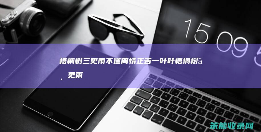 梧桐树三更雨不道离情正苦一叶叶梧桐树三更雨