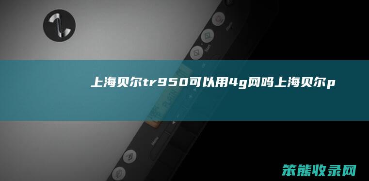 上海贝尔tr950可以用4g网吗上海贝尔p