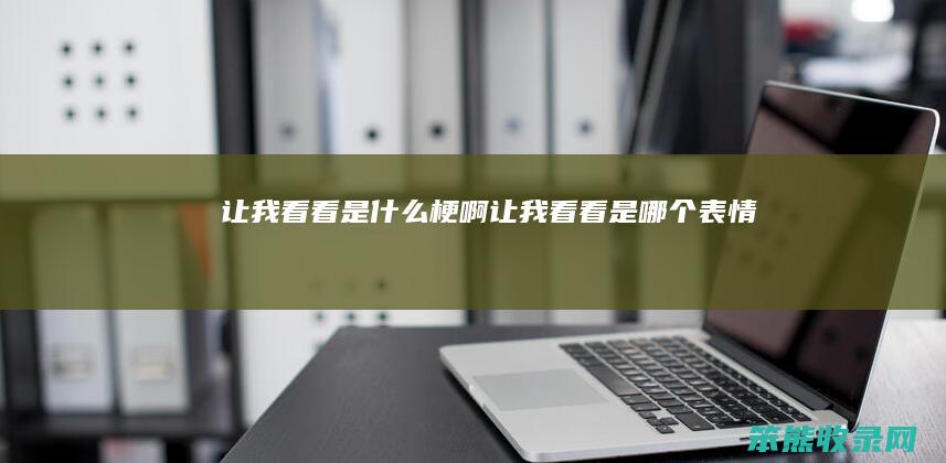 让我看看梗啊让我看看是表情包
