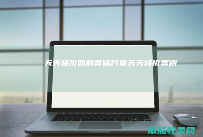 天天特价网的营销背景（天天特价案例）