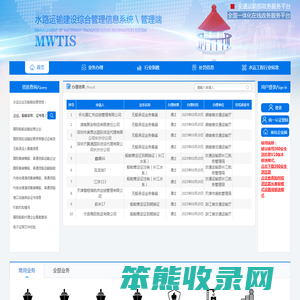 水路运输建设综合管理信息系统