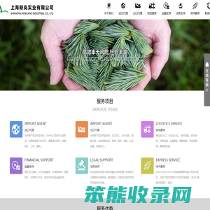上海新岚实业有限公司丨进出口代理丨进口代理丨出口代理丨海运进出口丨空运进出口丨船代租船丨报关报检丨出口退税丨出口贷款融资丨代理进口开证