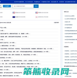 HS编码查询,申报要素,退税率